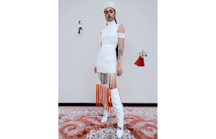 Knitwear and cutouts
